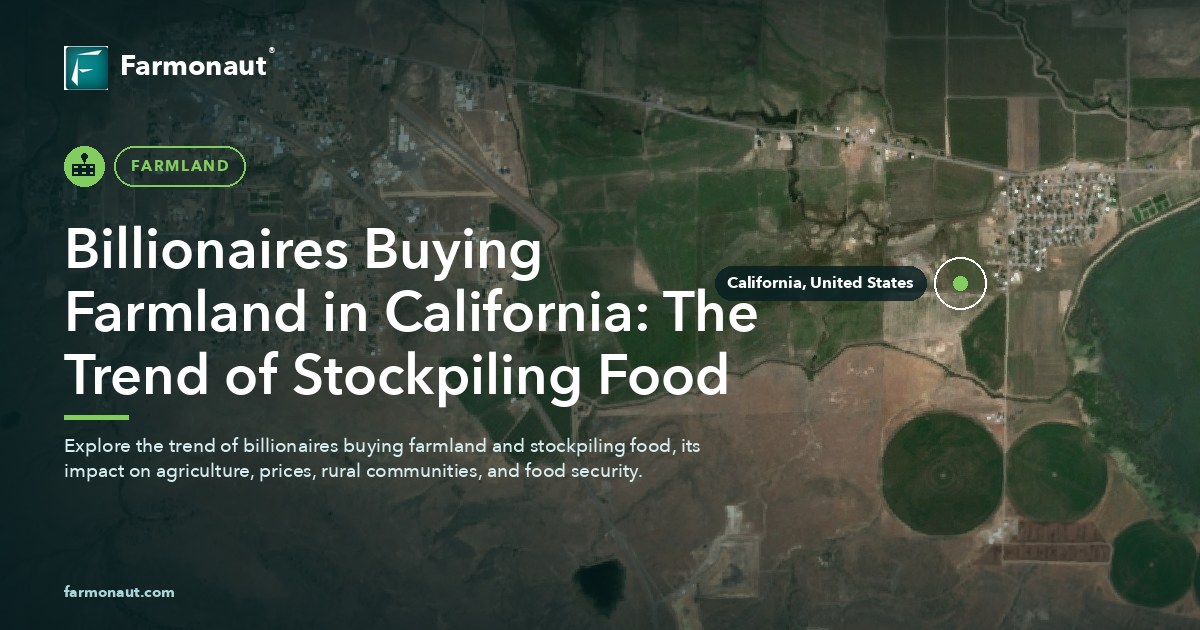 Billionaires Buying Farmland In California: The Trend Of Stockpiling Food