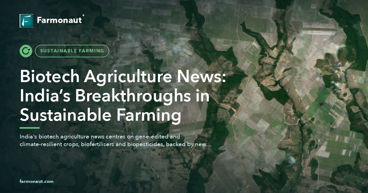 Biotech Agriculture News: India’s Breakthroughs In Sustainable Farming