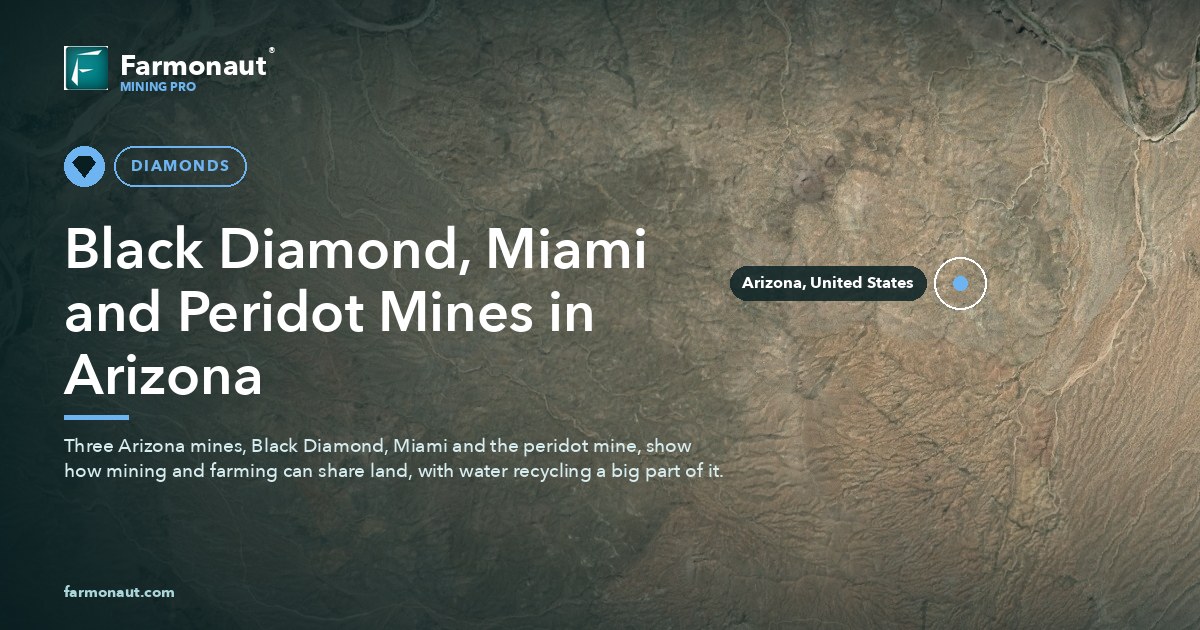 Black Diamond, Miami And Peridot Mines In Arizona