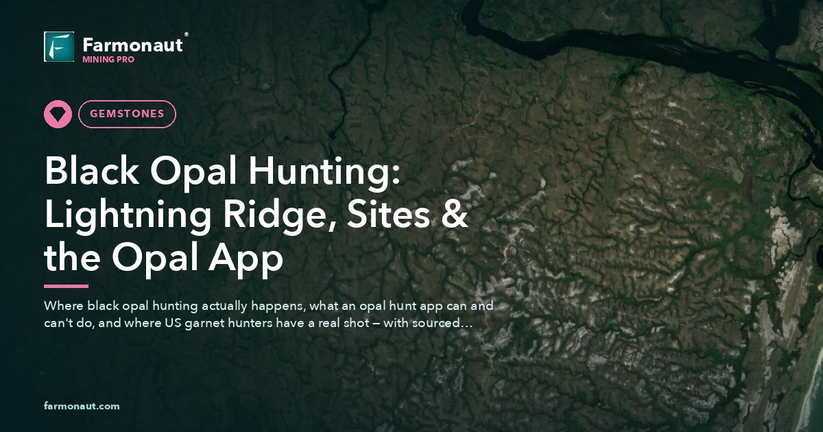 Black Opal Hunting: Lightning Ridge, Sites &Amp; The Opal App