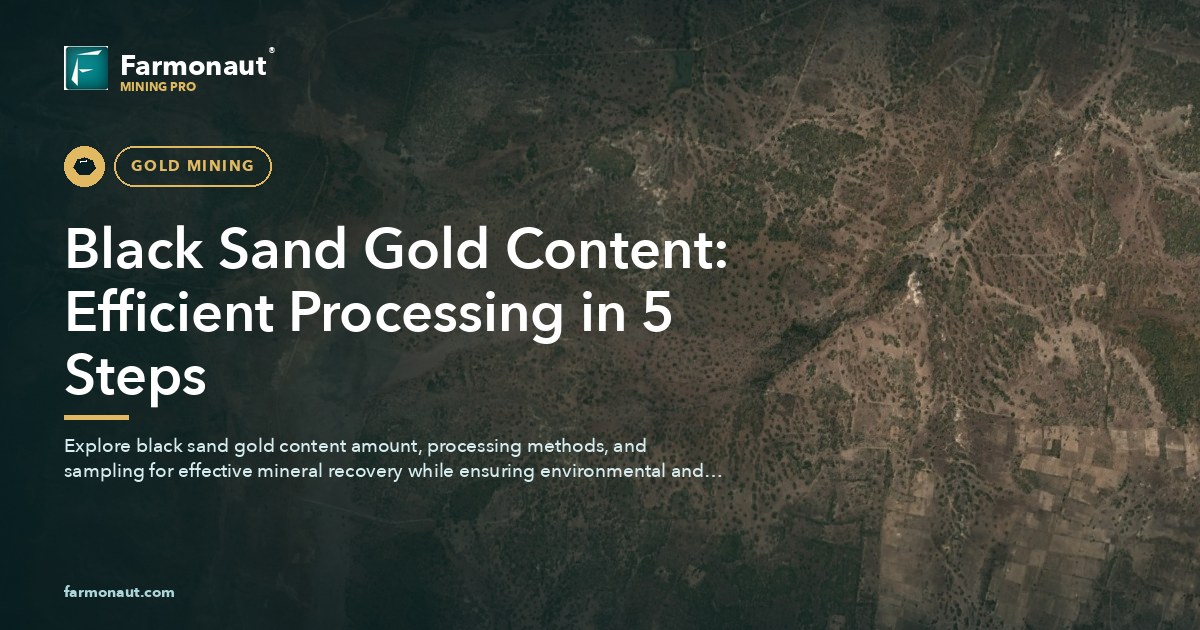Black Sand Gold Content: Efficient Processing In 5 Steps