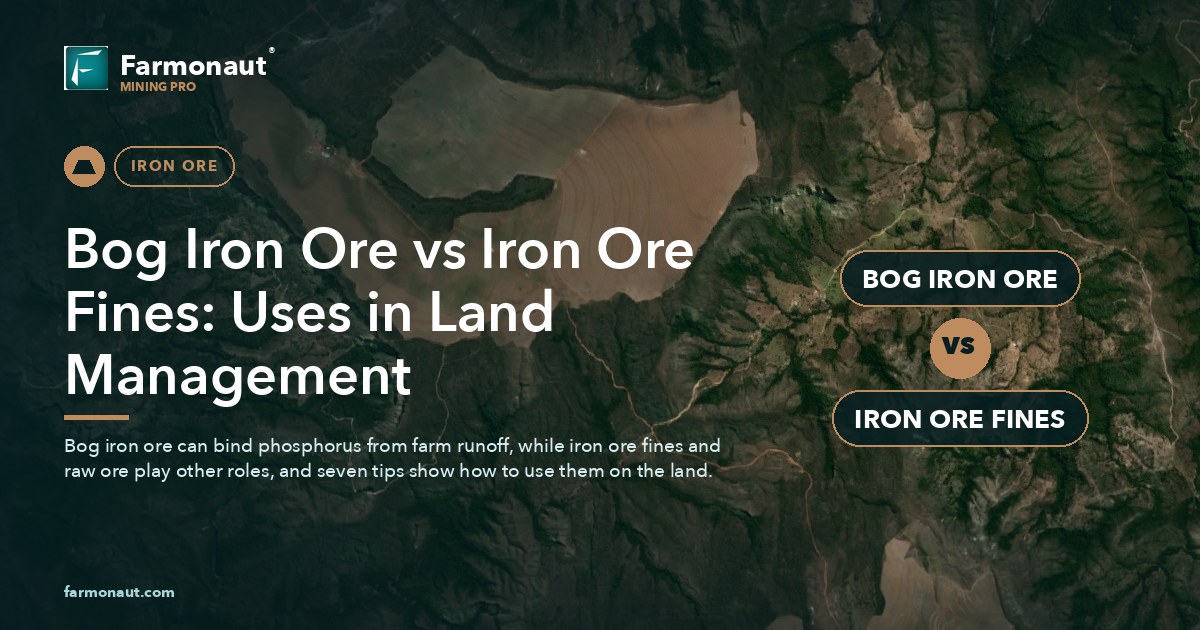 Bog Iron Ore Vs Iron Ore Fines: Uses In Land Management