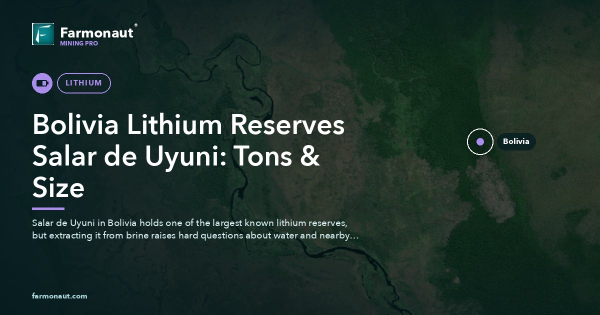Bolivia Lithium Reserves Salar De Uyuni: Tons &Amp; Size