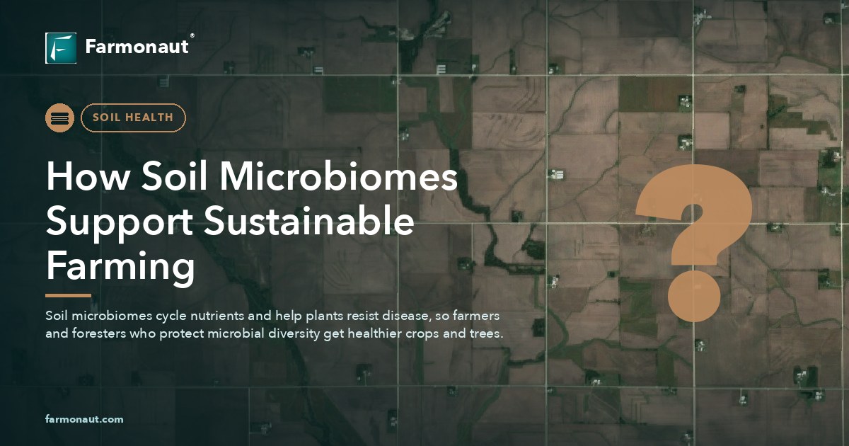 How Soil Microbiomes Support Sustainable Farming