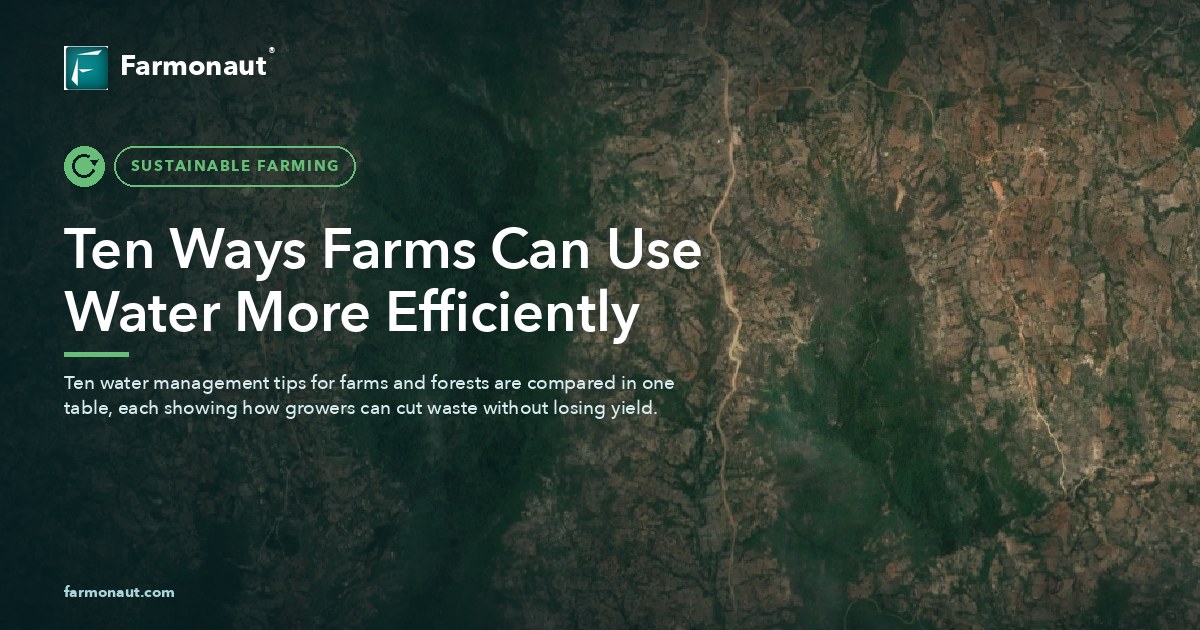 Ten Ways Farms Can Use Water More Efficiently