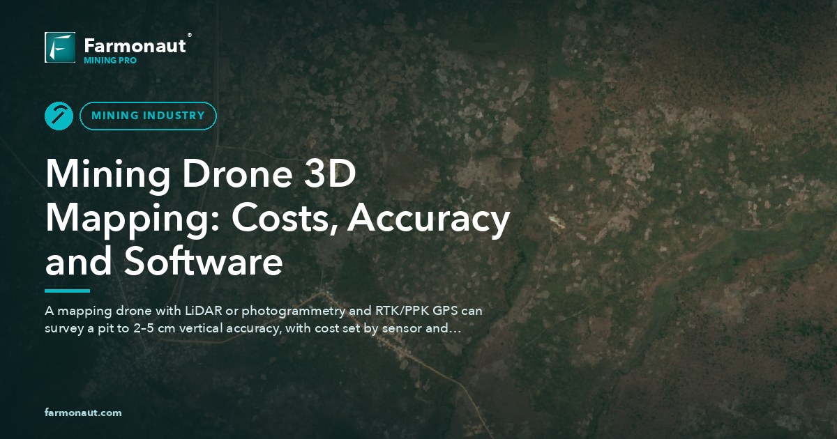 Mining Drone 3D Mapping: Costs, Accuracy And Software