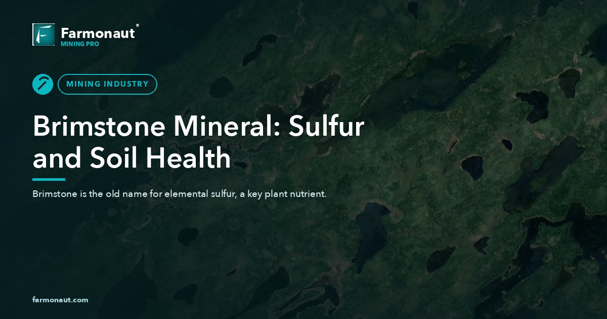 Brimstone Mineral: Sulfur And Soil Health