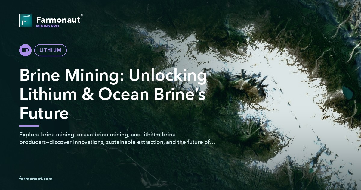 Brine Mining: Unlocking Lithium &Amp; Ocean Brine’s Future