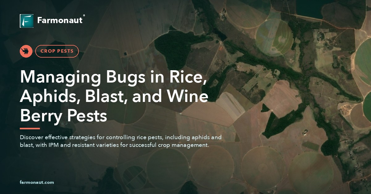 Managing Bugs In Rice, Aphids, Blast, And Wine Berry Pests