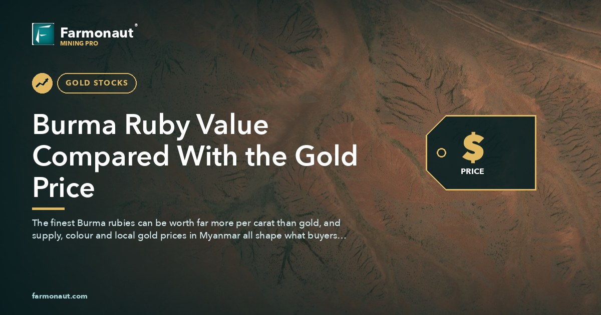 Burma Ruby Value Compared With The Gold Price
