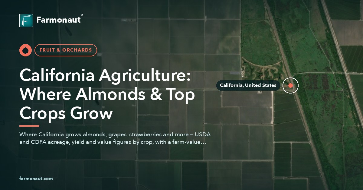 California Agriculture: Where Almonds &Amp; Top Crops Grow