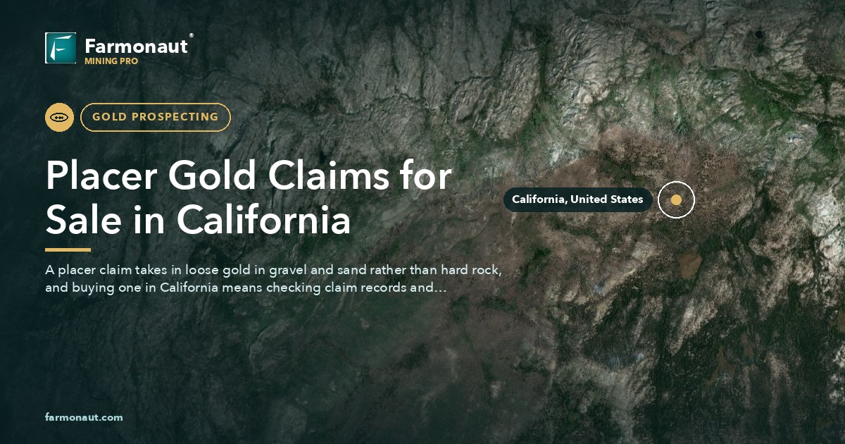 Placer Gold Claims For Sale In California