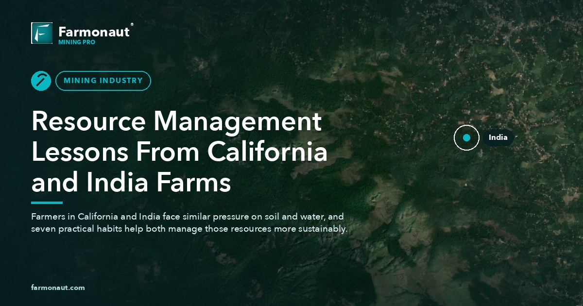 Resource Management Lessons From California And India Farms