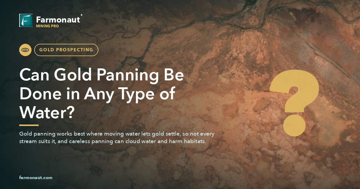 Can Gold Panning Be Done In Any Type Of Water?