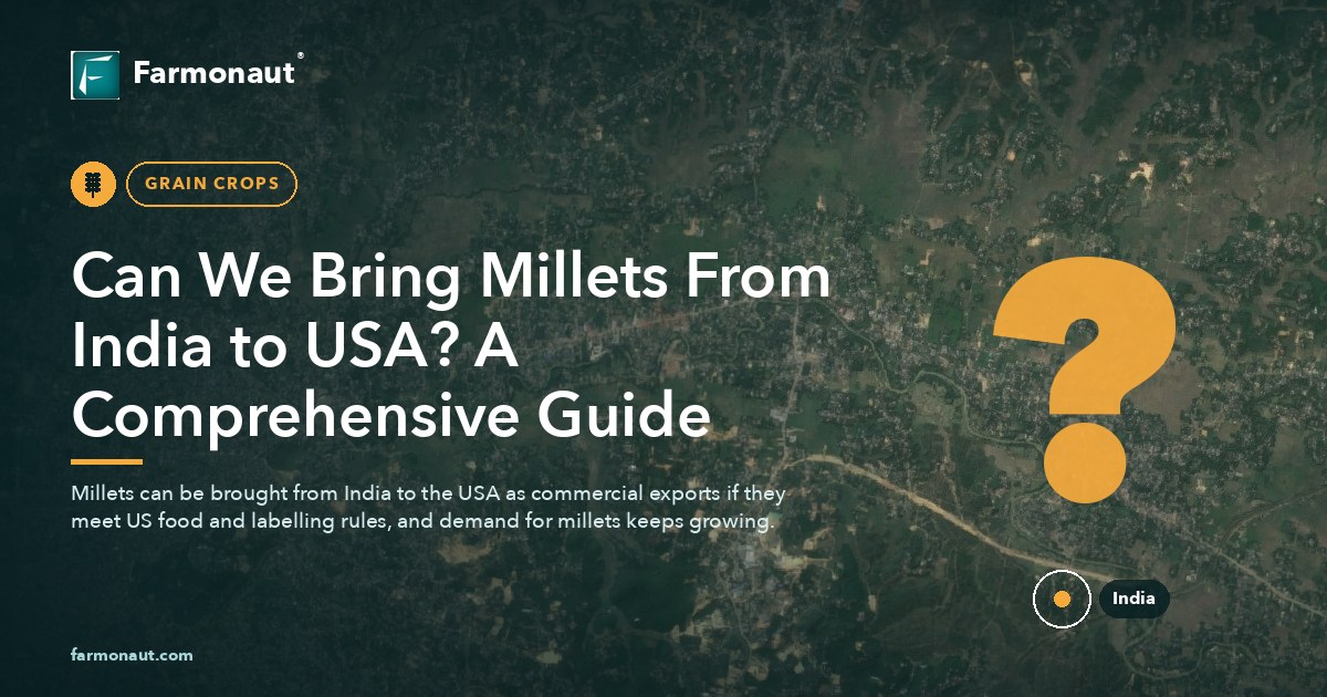 Can We Bring Millets From India To Usa? A Comprehensive Guide