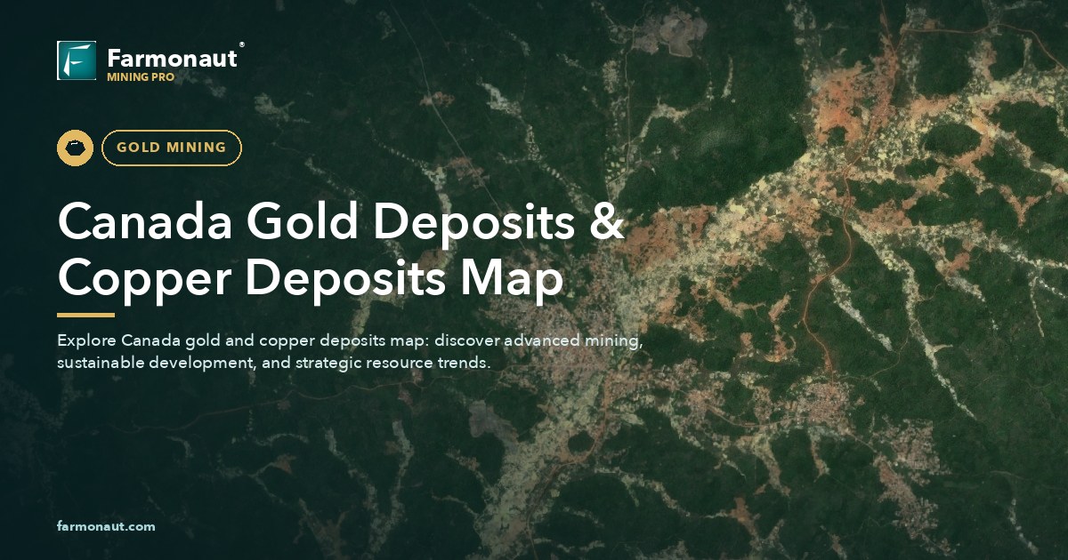 Canada Gold Deposits &Amp; Copper Deposits Map