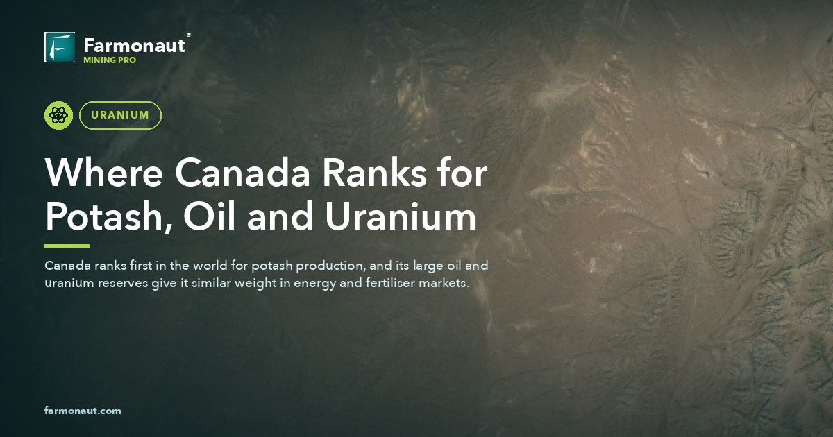 Where Canada Ranks For Potash, Oil And Uranium