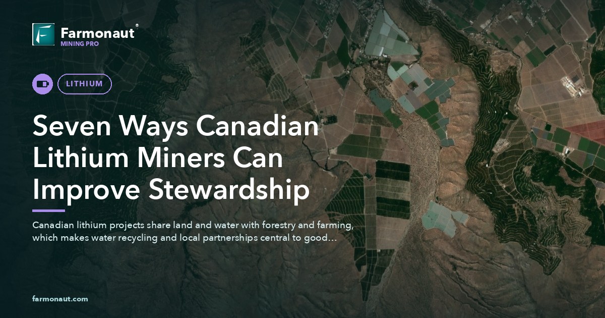 Seven Ways Canadian Lithium Miners Can Improve Stewardship