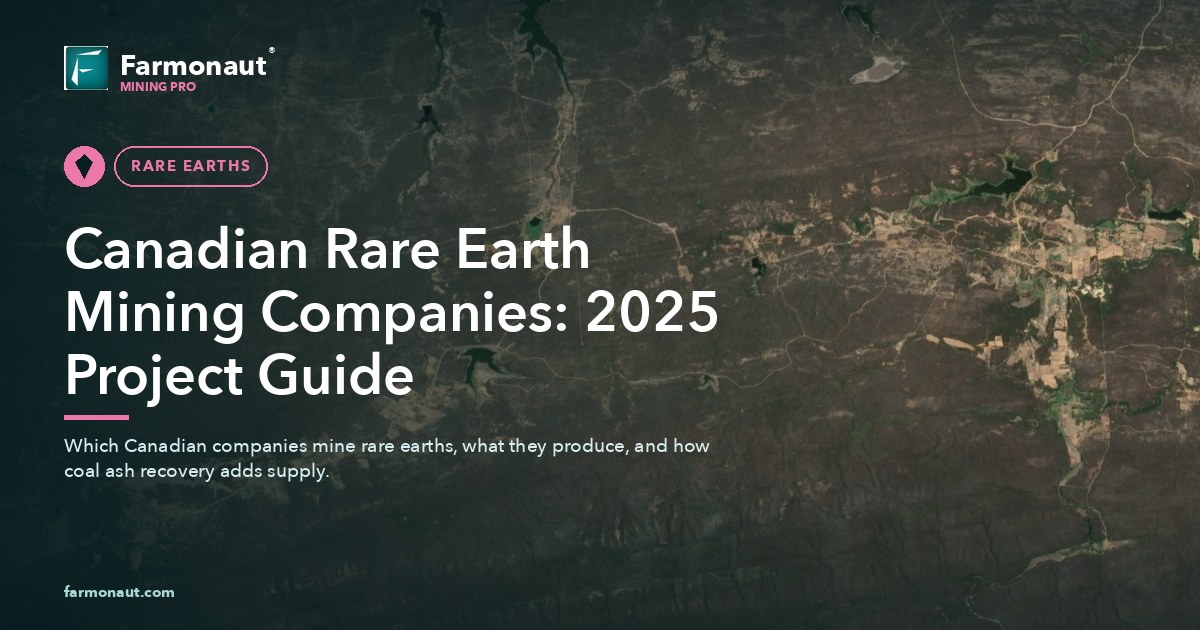 Canadian Rare Earth Mining Companies: 2025 Project Guide