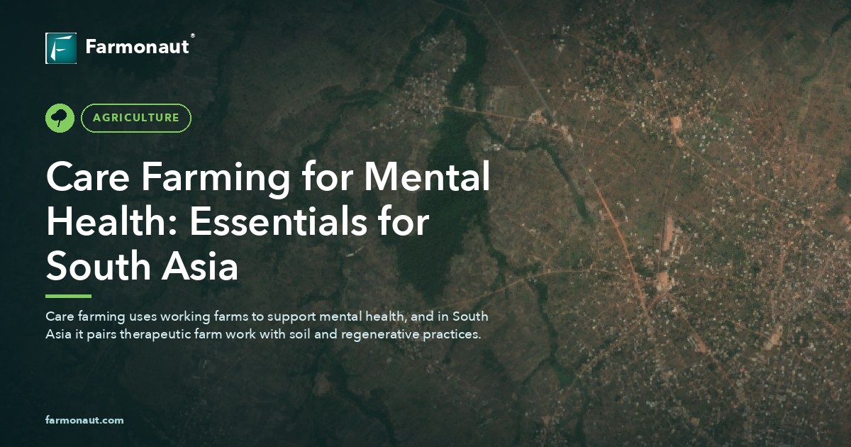 Care Farming For Mental Health: Essentials For South Asia