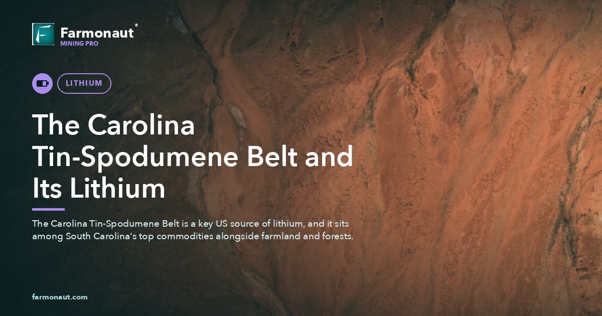 The Carolina Tin-Spodumene Belt And Its Lithium