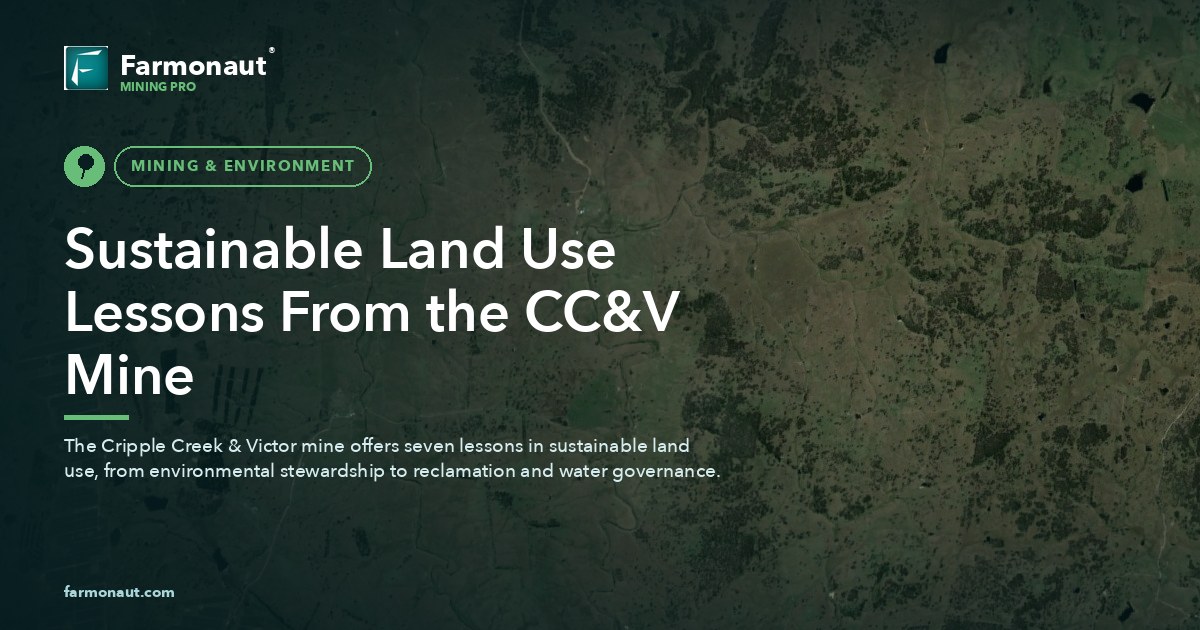 Sustainable Land Use Lessons From The Cc&Amp;V Mine
