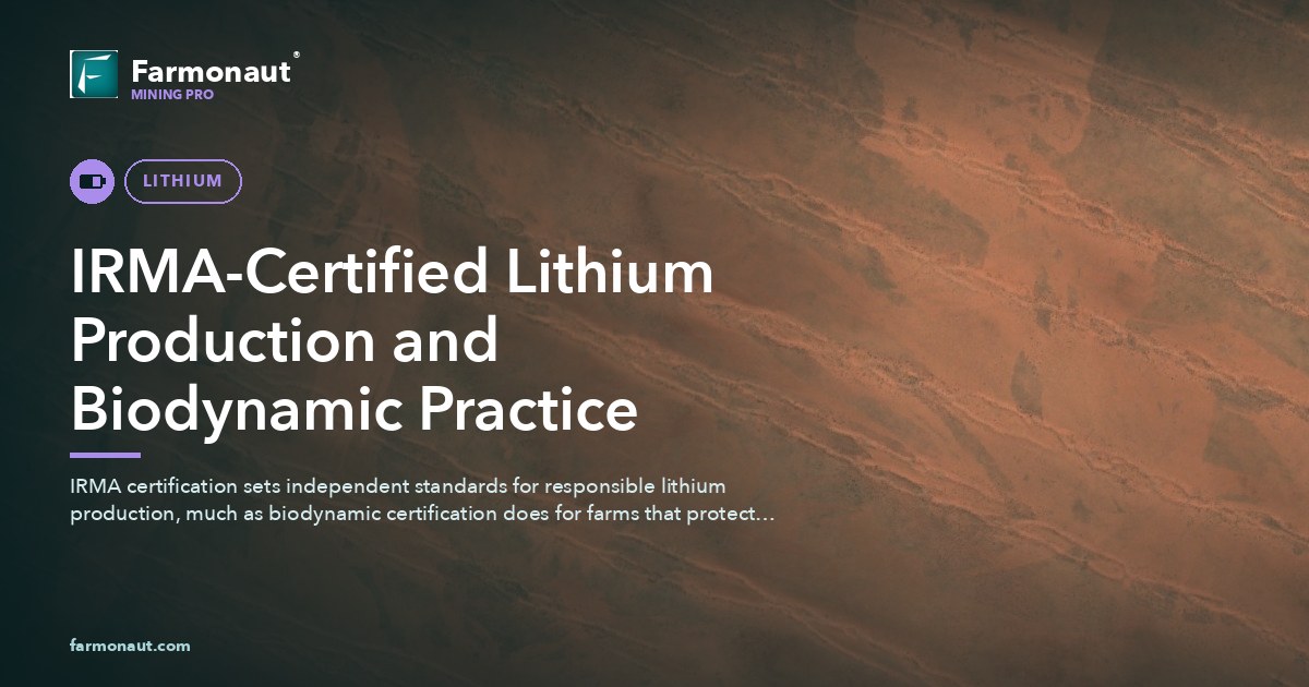 Irma-Certified Lithium Production And Biodynamic Practice