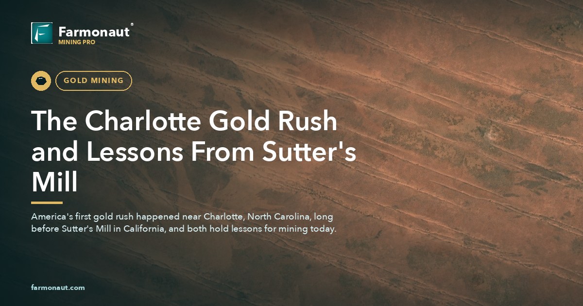 The Charlotte Gold Rush And Lessons From Sutter'S Mill