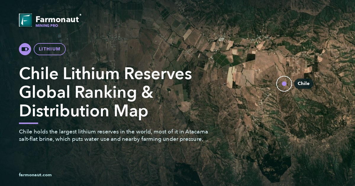 Chile Lithium Reserves Global Ranking &Amp; Distribution Map