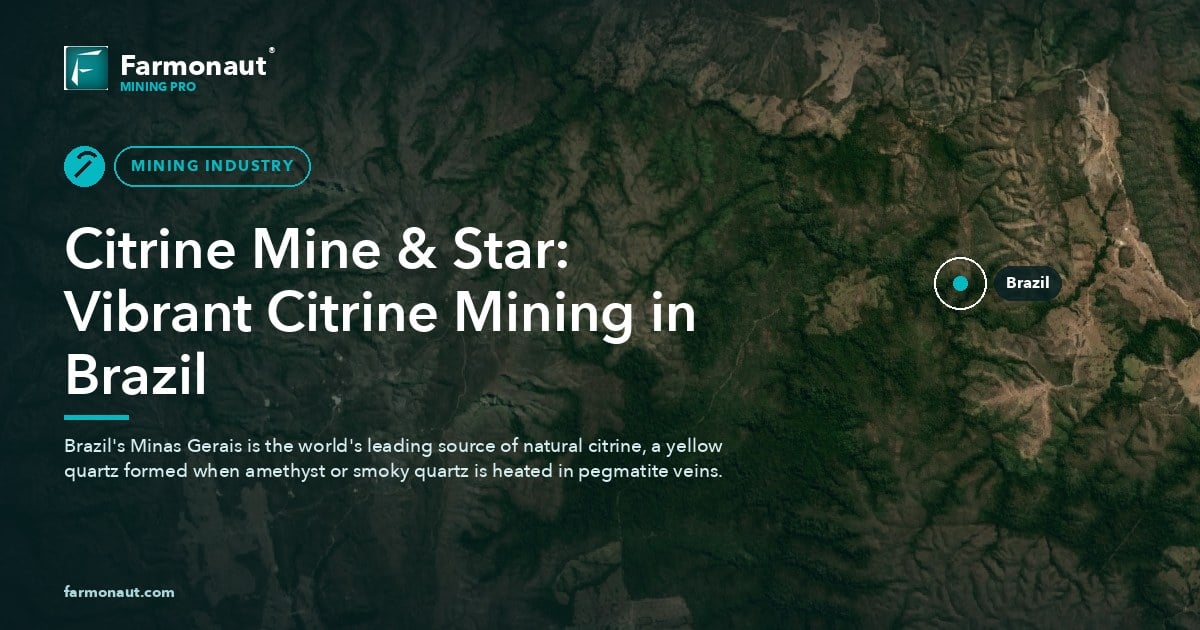 Citrine Mine &Amp; Star: Vibrant Citrine Mining In Brazil
