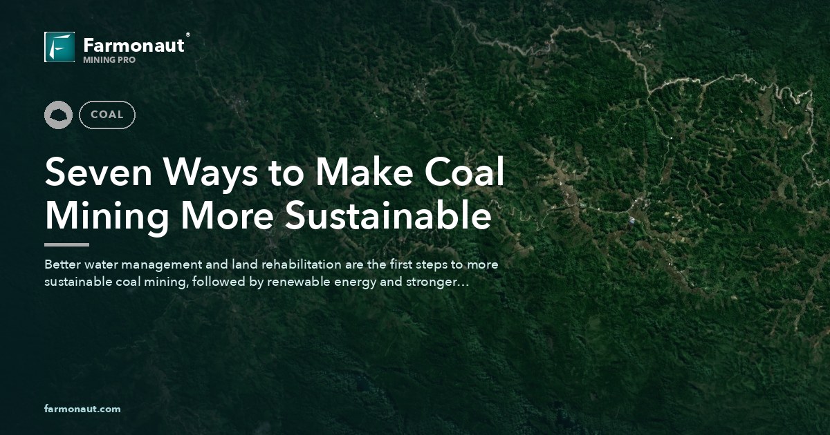 Seven Ways To Make Coal Mining More Sustainable