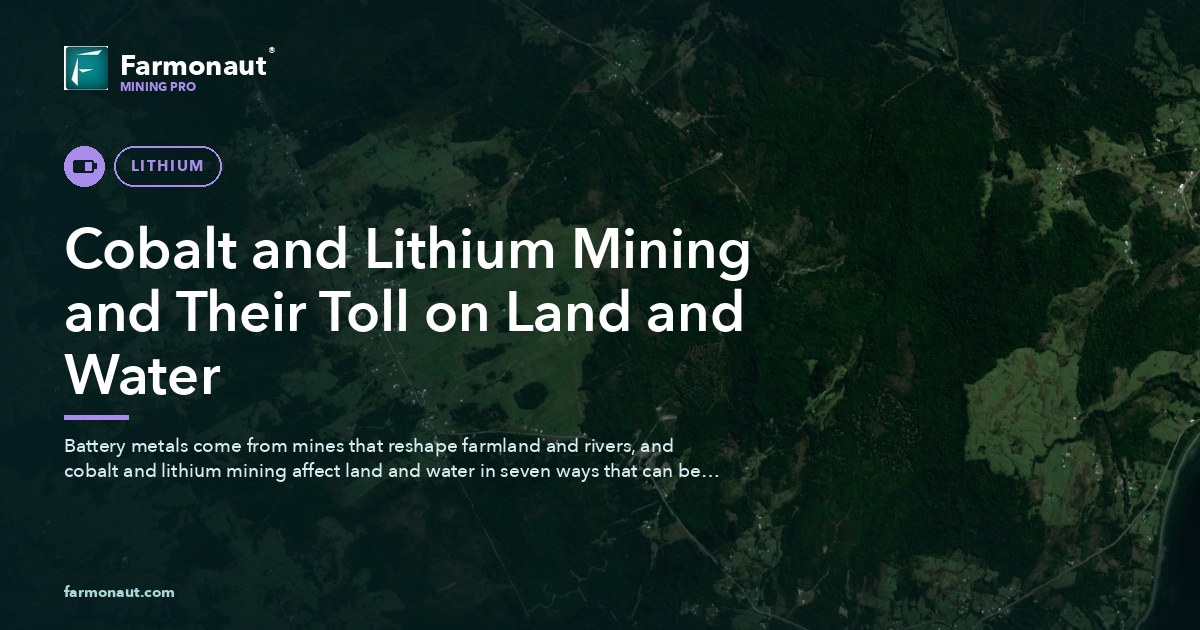 Cobalt And Lithium Mining And Their Toll On Land And Water