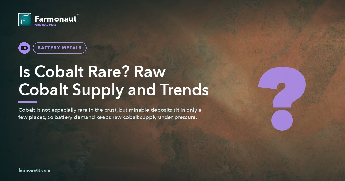 Cobalt Raw: Is Cobalt Rare? Key Trends In Mining And Sustainability 191 Is Cobalt Rare? Raw Cobalt Supply And Trends