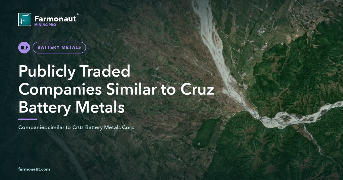 Publicly Traded Companies Similar To Cruz Battery Metals