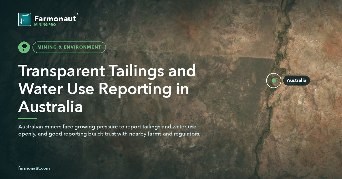 Transparent Tailings And Water Use Reporting In Australia