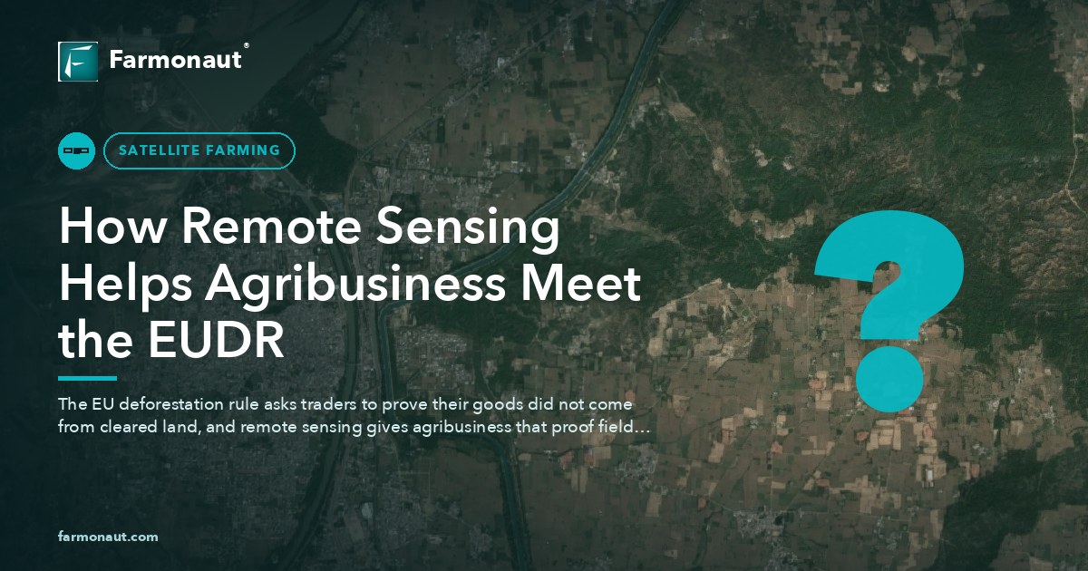 How Remote Sensing Helps Agribusiness Meet The Eudr