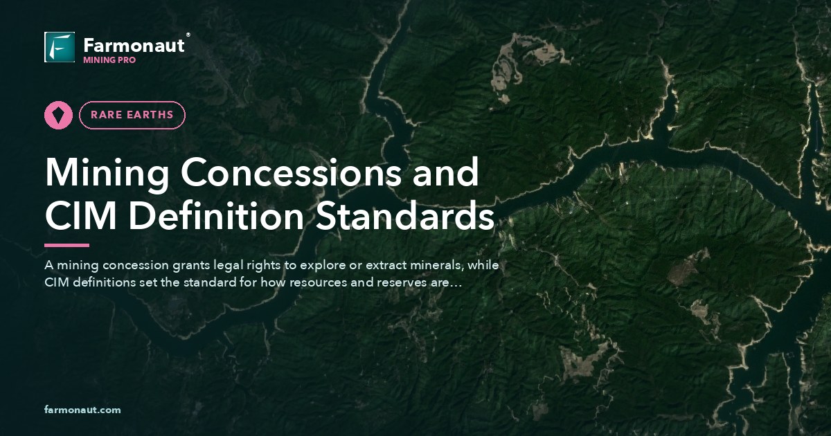 Mining Concessions And Cim Definition Standards