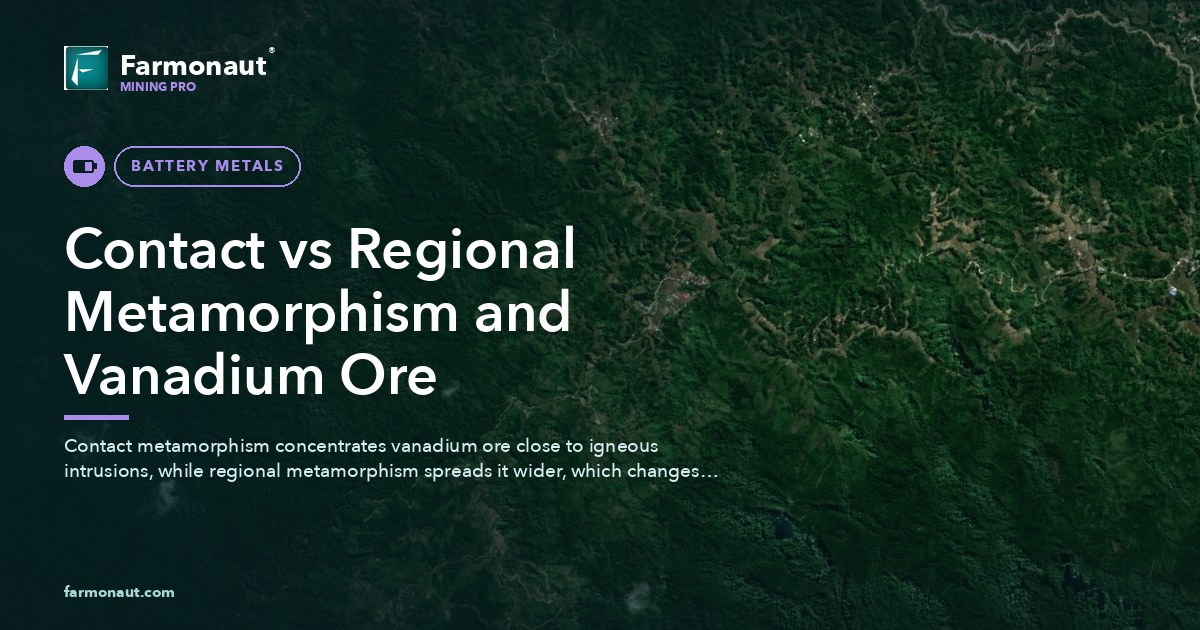 Contact Vs Regional Metamorphism And Vanadium Ore