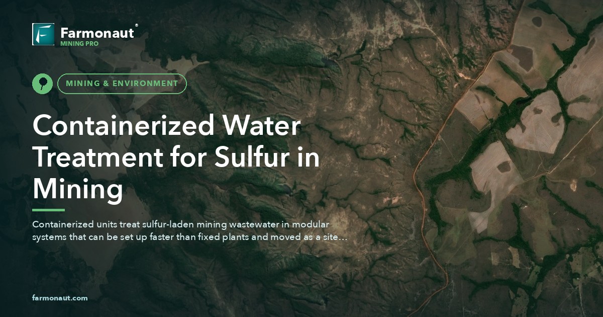 Containerized Water Treatment For Sulfur In Mining