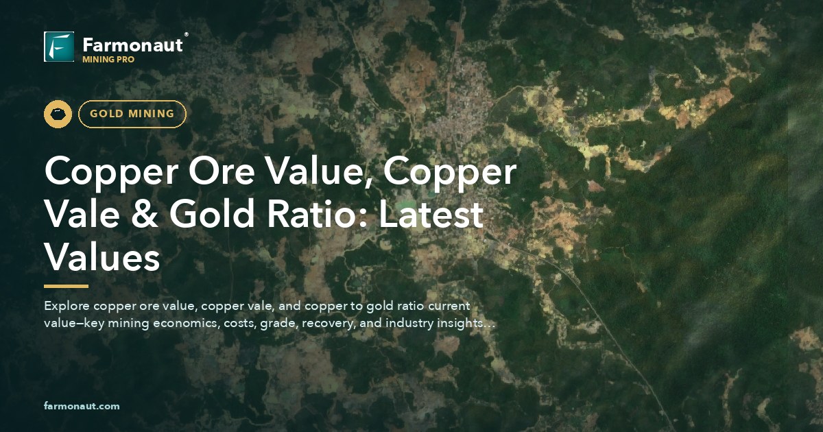 Copper Ore Value, Copper Vale &Amp; Gold Ratio: Latest Values