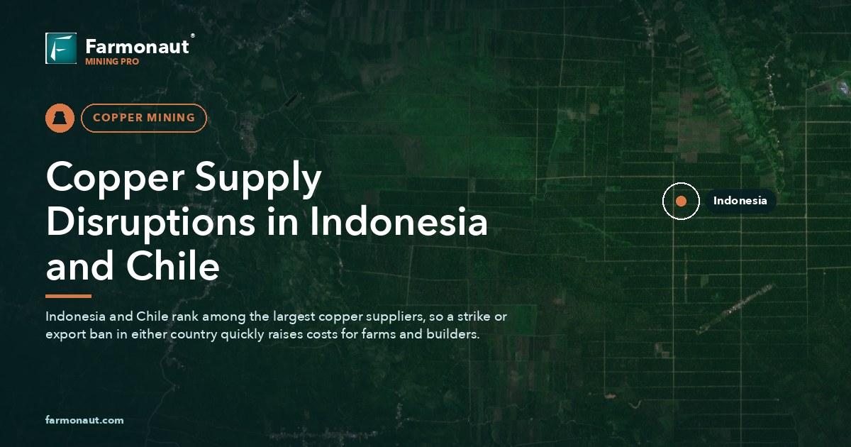 Copper Supply Disruptions In Indonesia And Chile