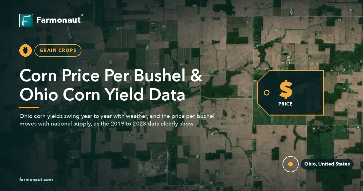 Corn Price Per Bushel &Amp; Ohio Corn Yield Data