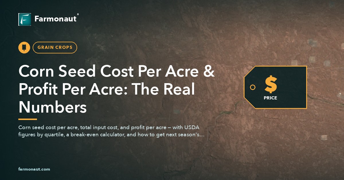 Corn Seed Cost Per Acre &Amp; Profit Per Acre: The Real Numbers
