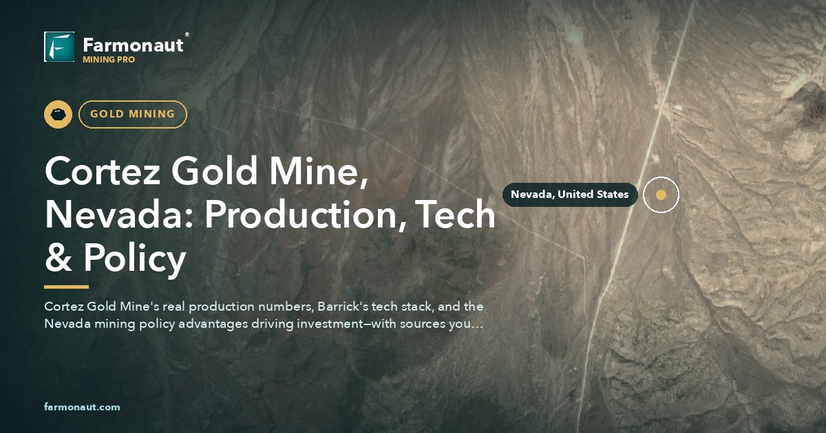 Cortez Gold Mine, Nevada: Production, Tech &Amp; Policy