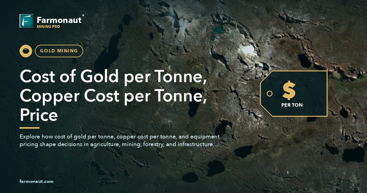 Cost Of Gold Per Tonne, Copper Cost Per Tonne, Price