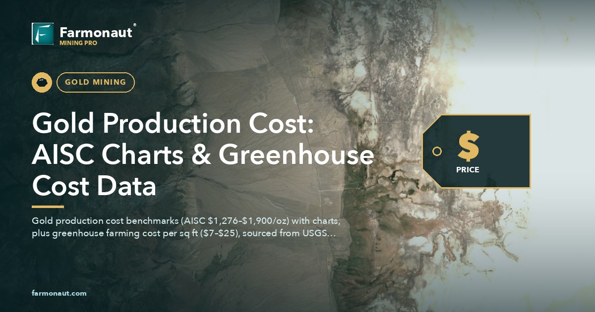 Gold Production Cost: Aisc Charts &Amp; Greenhouse Cost Data