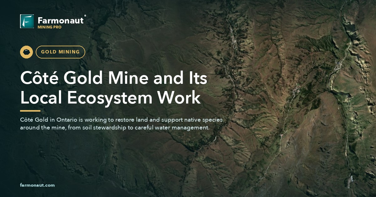Côté Gold Mine And Its Local Ecosystem Work