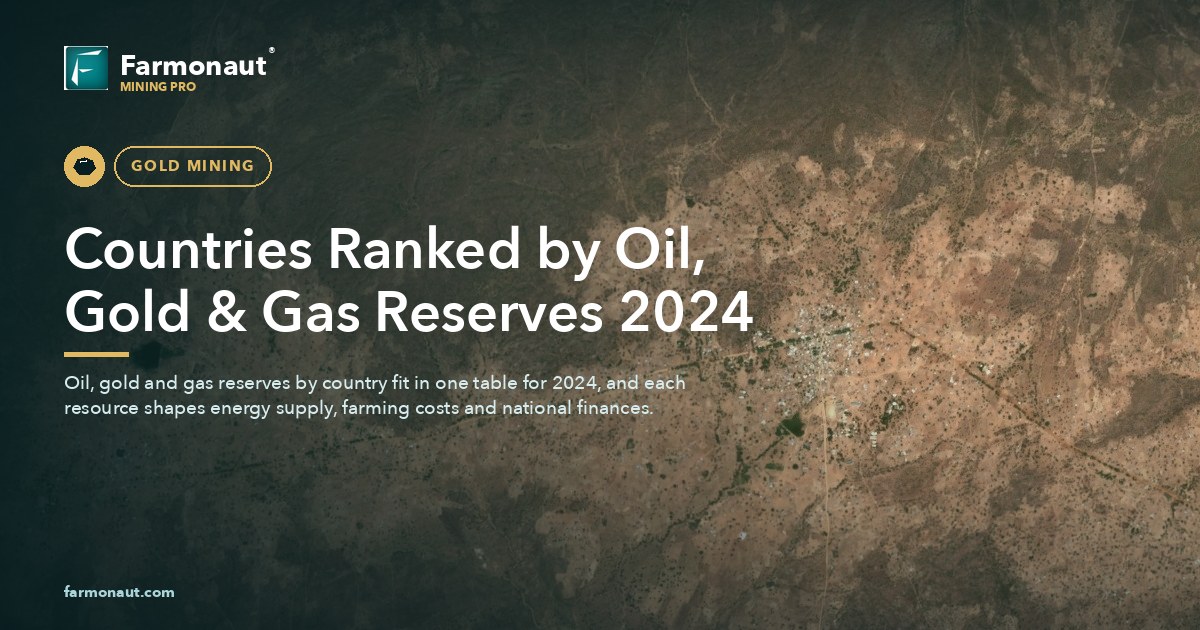 Countries Ranked By Oil, Gold &Amp; Gas Reserves 2024