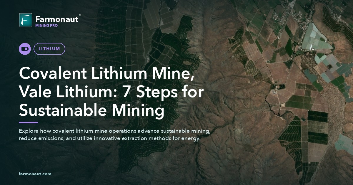 Covalent Lithium Mine, Vale Lithium: 7 Steps For Sustainable Mining