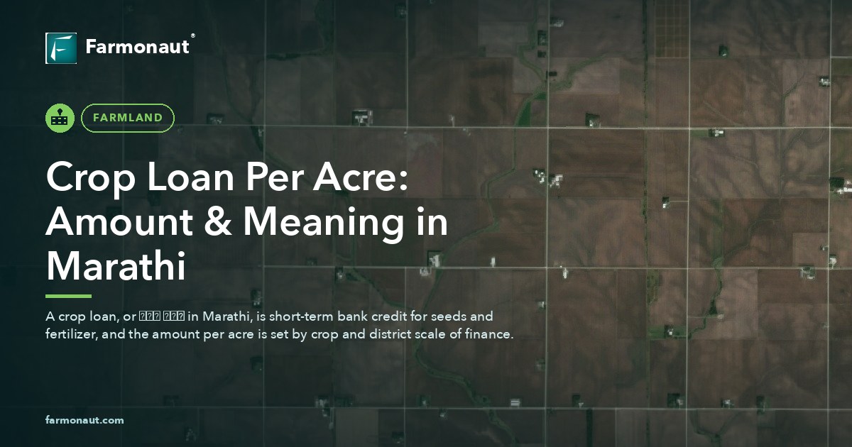 Crop Loan Per Acre: Amount &Amp; Meaning In Marathi
